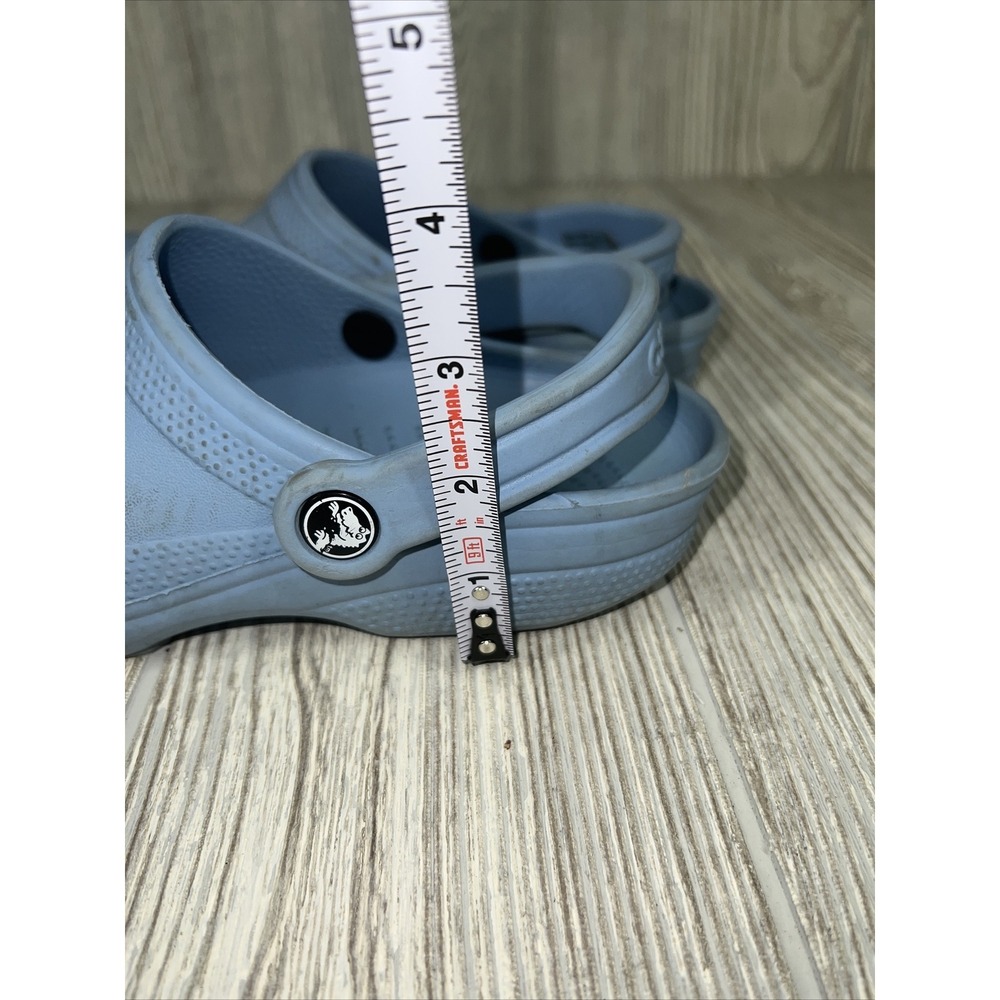 Croc Light Blue Strap Sandals Comfortable Lightweight Unisex SZ 5 (M) 7 (W) - Picture 4 of 6